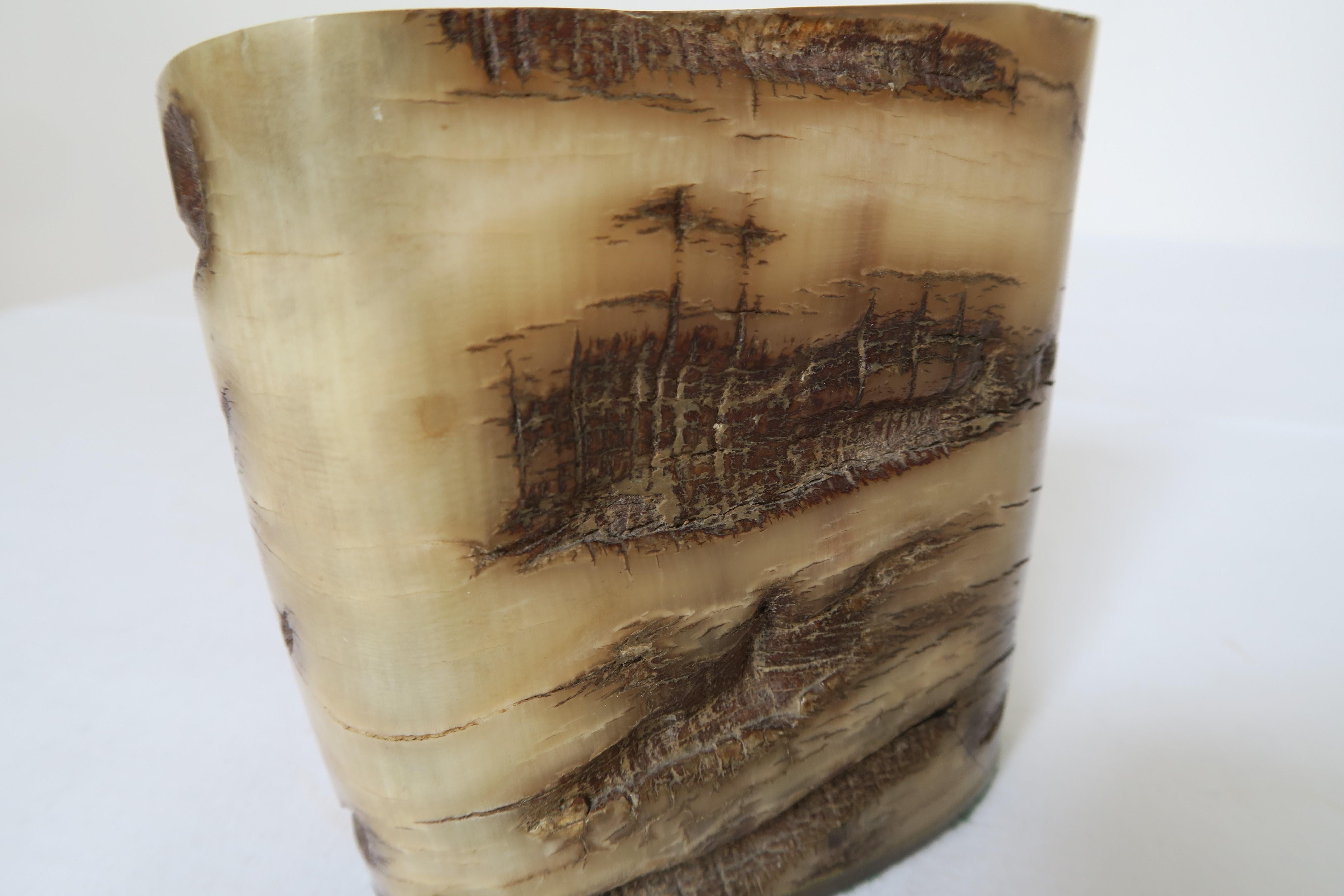 Mid-Century moderno Bellissimo portamatite Auböck di metà secolo realizzato in corno in vendita