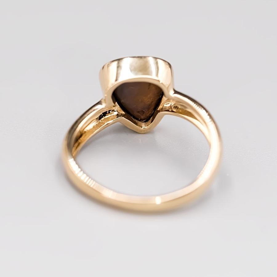 Beautiful Australian Doublet Opal Ring in 14K Yellow Gold.


Free Domestic USPS First Class Shipping! Free Gift Bag or Box with every order!

Opal—the queen of gemstones, is one of the most beautiful gemstones in the world. Every piece of opal is