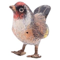 Beautiful Austrian Vienna Cold-Painted Bronze Bird