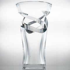 Beautiful Baccarat Clear Crystal Vase, France
