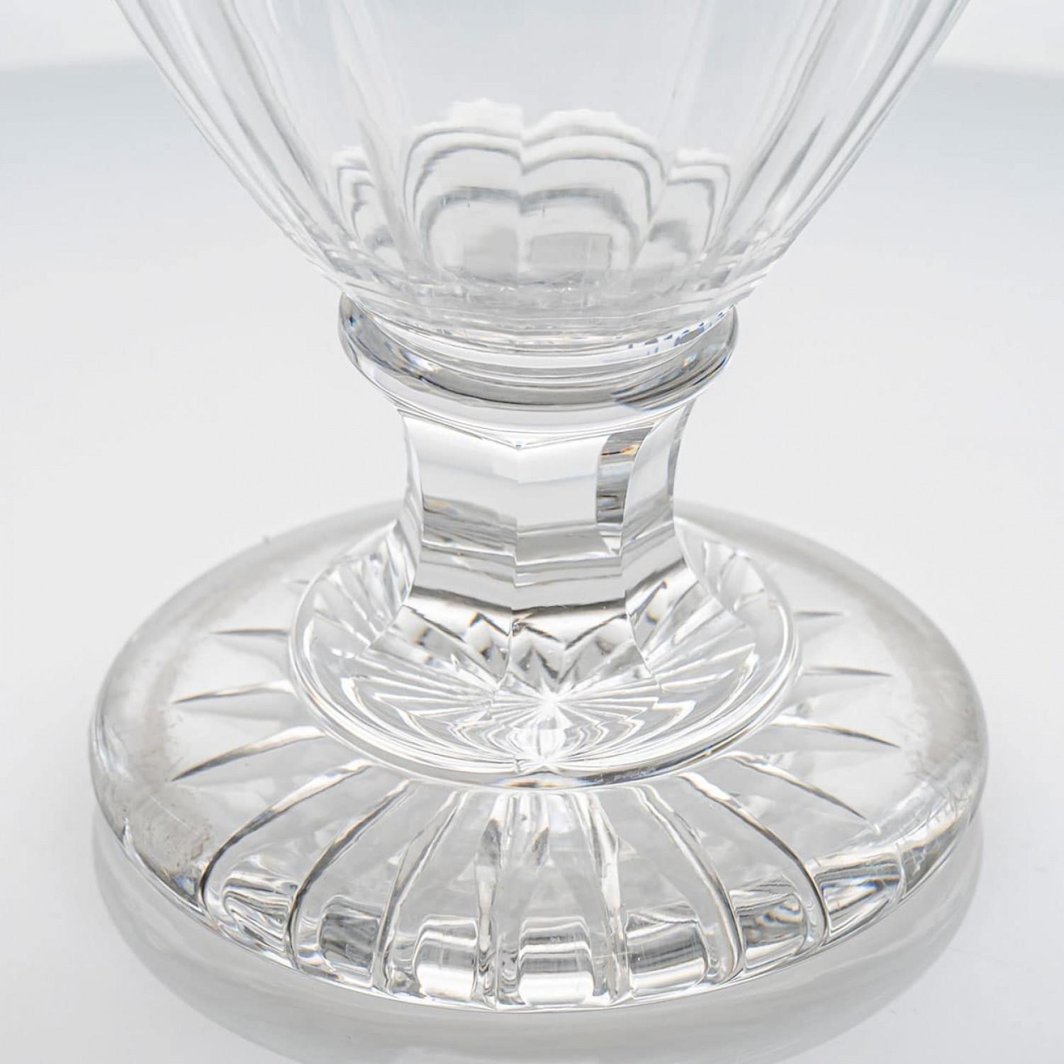 Bellissimo vaso di cristallo trasparente Baccarat Diamond Balustre , Francia in vendita 5