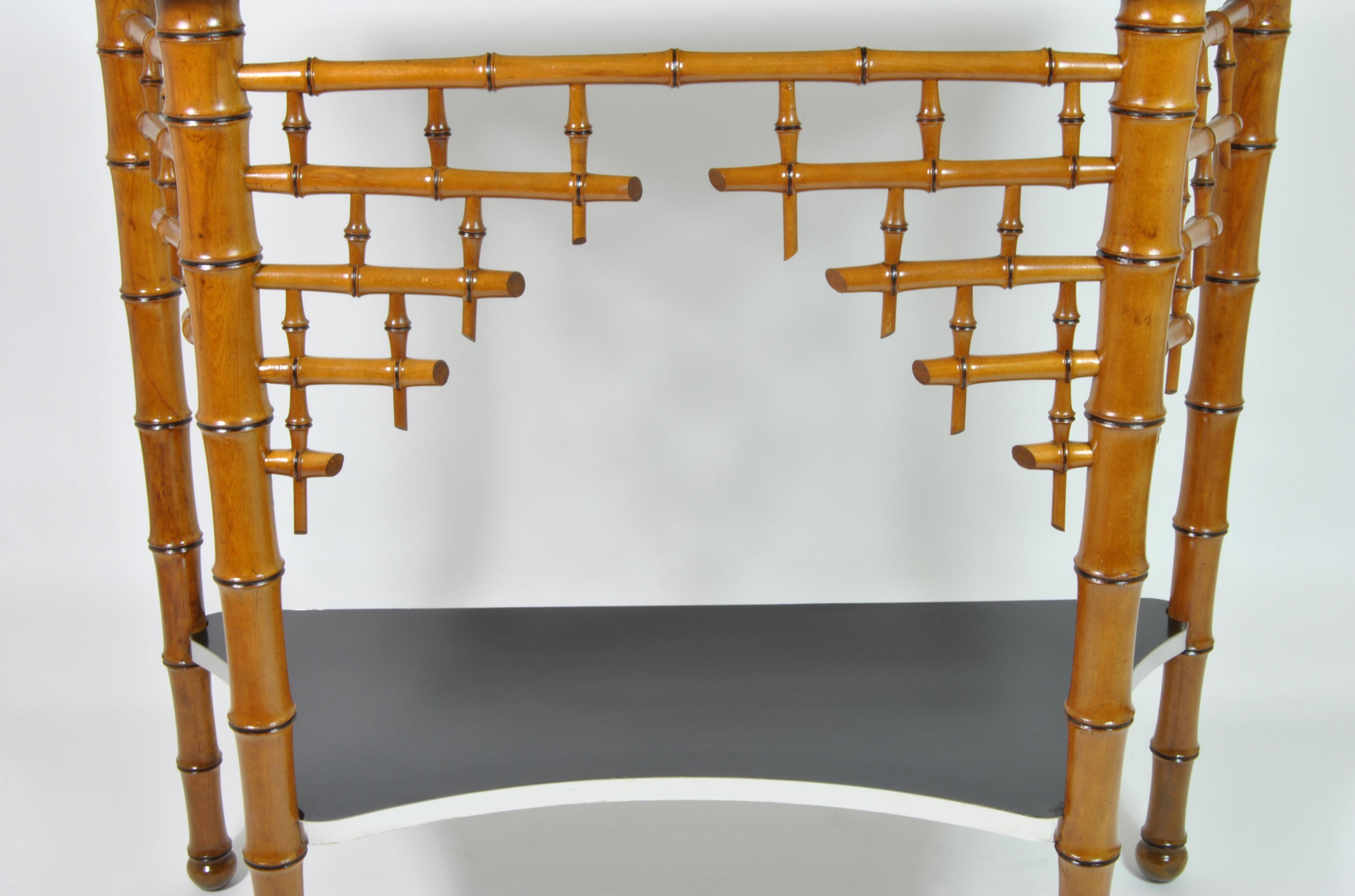 Beautiful Bamboo Console, Design Sandro Petti for Metalarte, Italy, 1973 For Sale 1