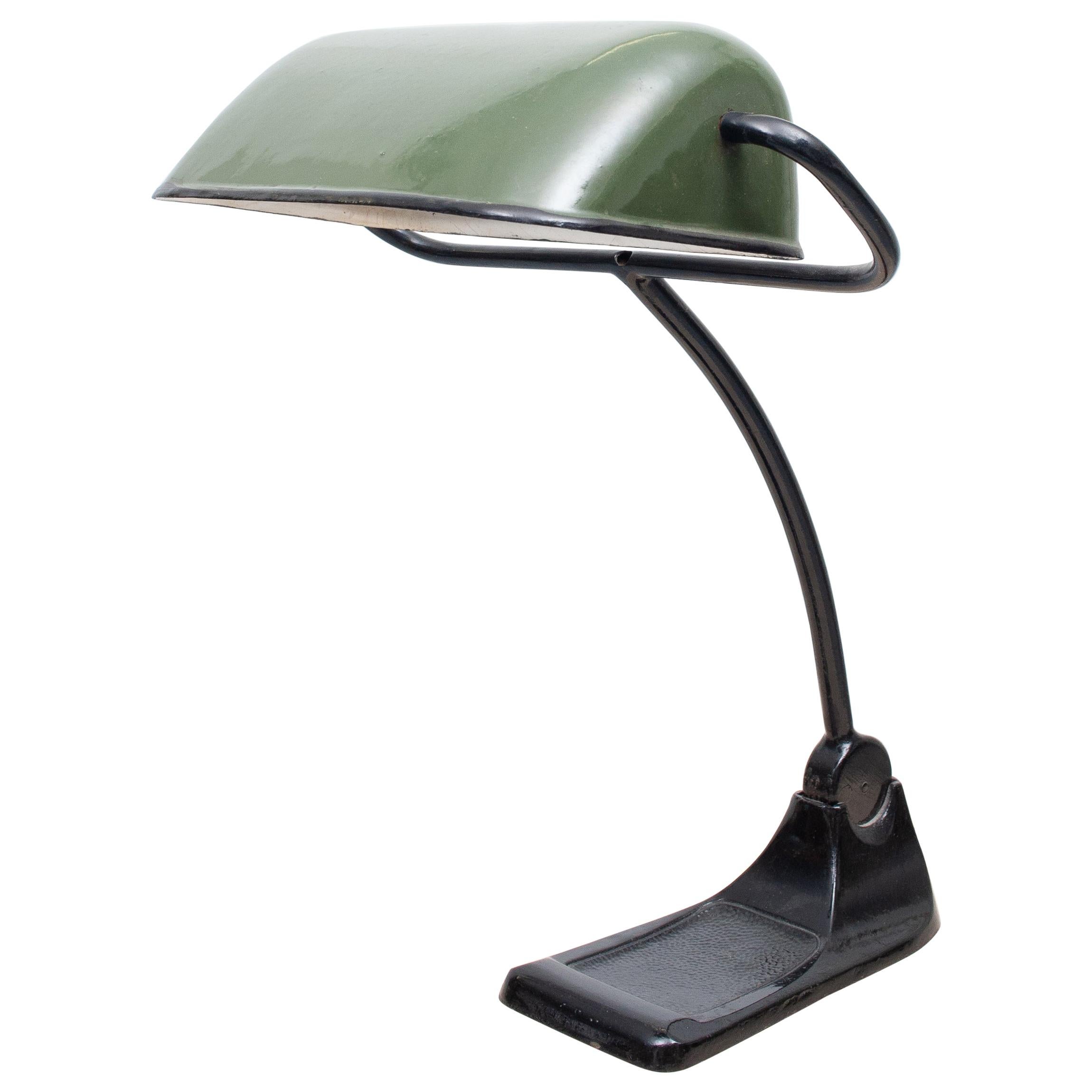 Beautiful Bauhaus Desk Lamp / Notary Lamp by BUR, Germany, Circa 1920