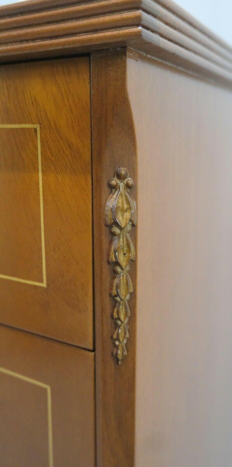 Scottish Beautiful Beithcraft Ltd Scotland Contemporary Flamed Figure Chest of Drawers