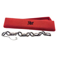 Magnifique bracelet en argent Belgiorno des années 70