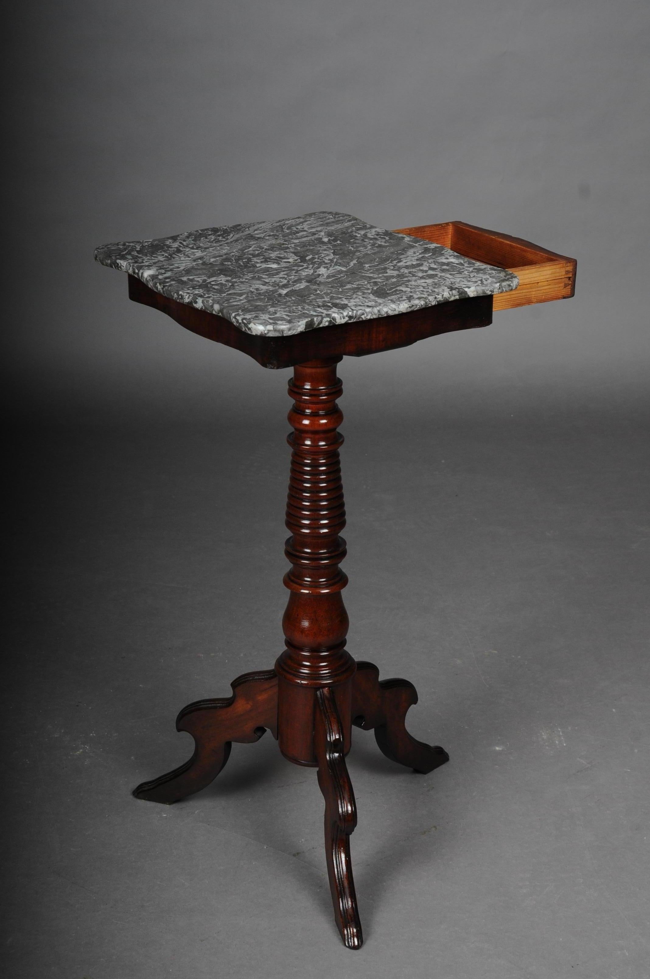 Beautiful Biedermeier Side Table Mahogany, circa 1860 For Sale 2