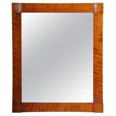 Beautiful Biedermeier wall mirror from around 1860, birch