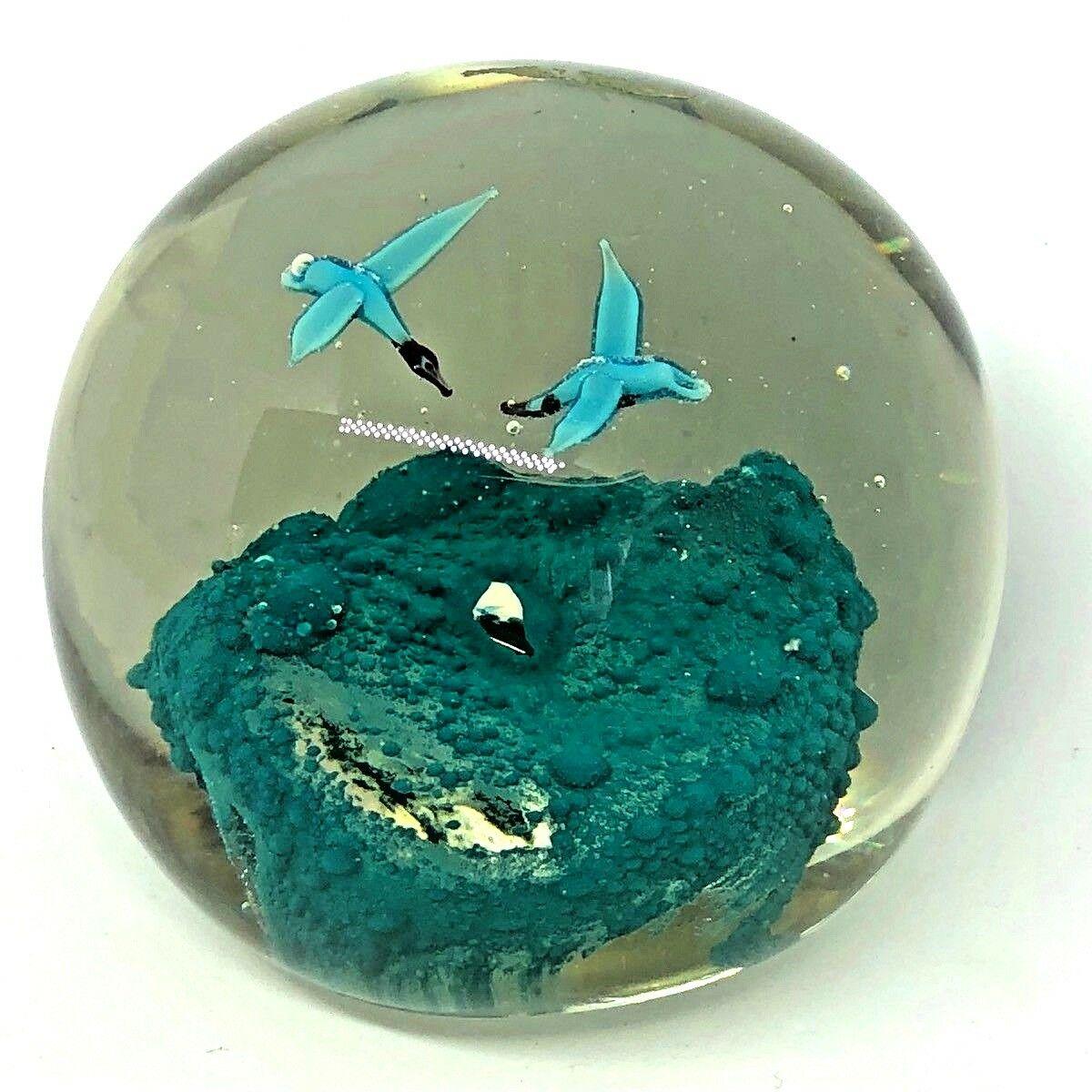 murano glass bird paperweight