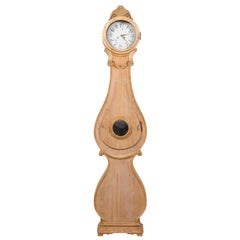 Beautiful "Blonde" Swedish Fryksdahl Grandfather Clock from the 19th Century