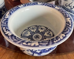 Beautiful Blue and White Ink Washer Bowl