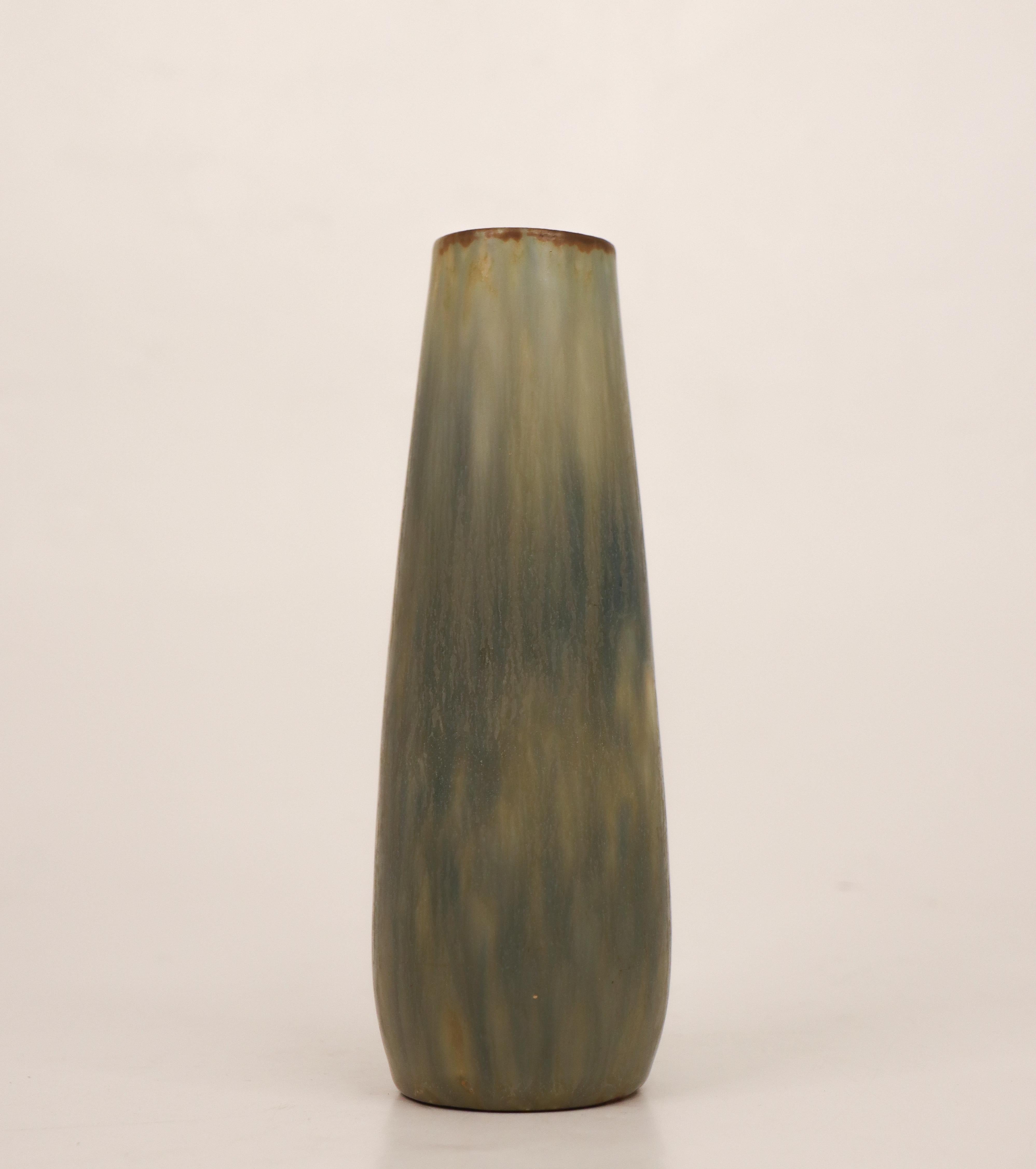 Svedese Bellissimo vaso cilindrico di colore blu - Carl-Harry Stålhane Rörstrand Scandinavian in vendita