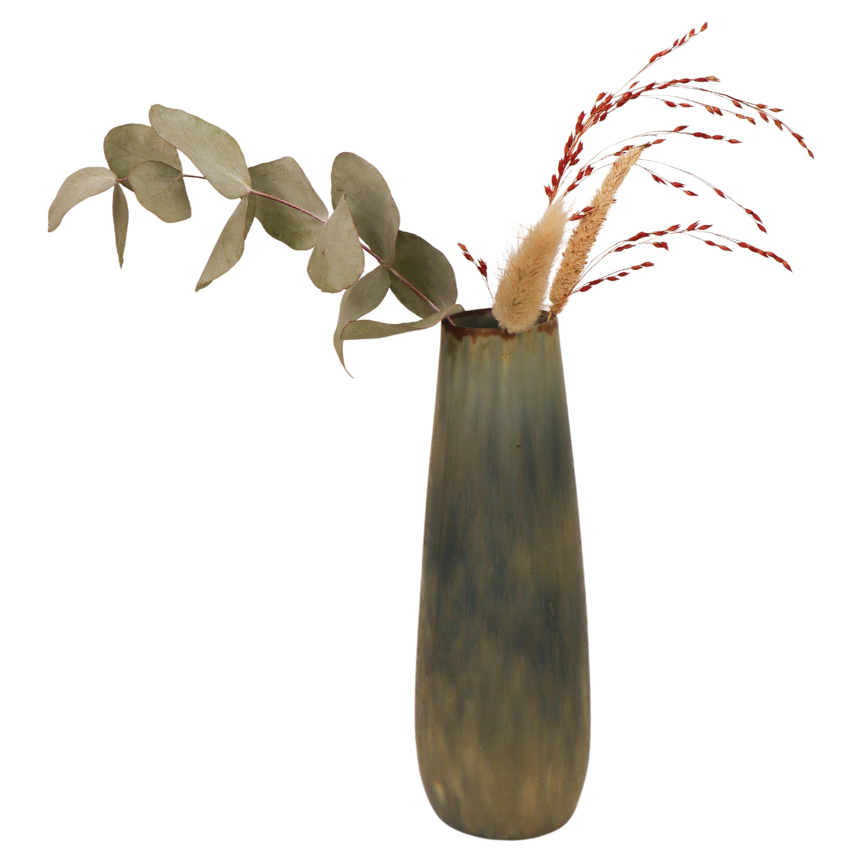 Wunderschöne blau getönte zylindrische Vase - Carl-Harry Stålhane Rörstrand Scandinavian