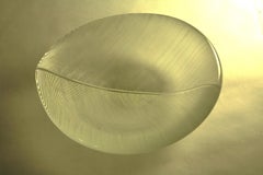 Beautiful bowl in glass "Leaf" by Tapio Wirkkala for Iittala