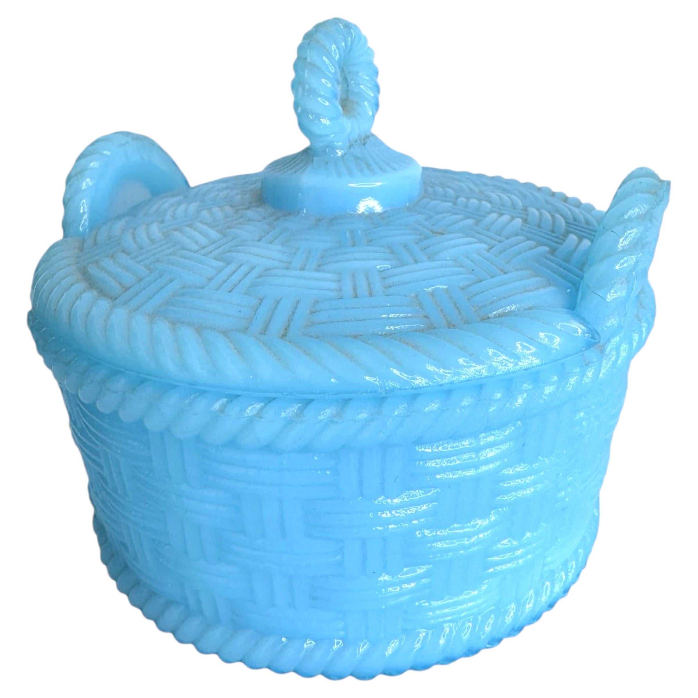 Beautiful Bowl with Lid Catchall Trinket Box Portieux or S. Reich & Co, Antique