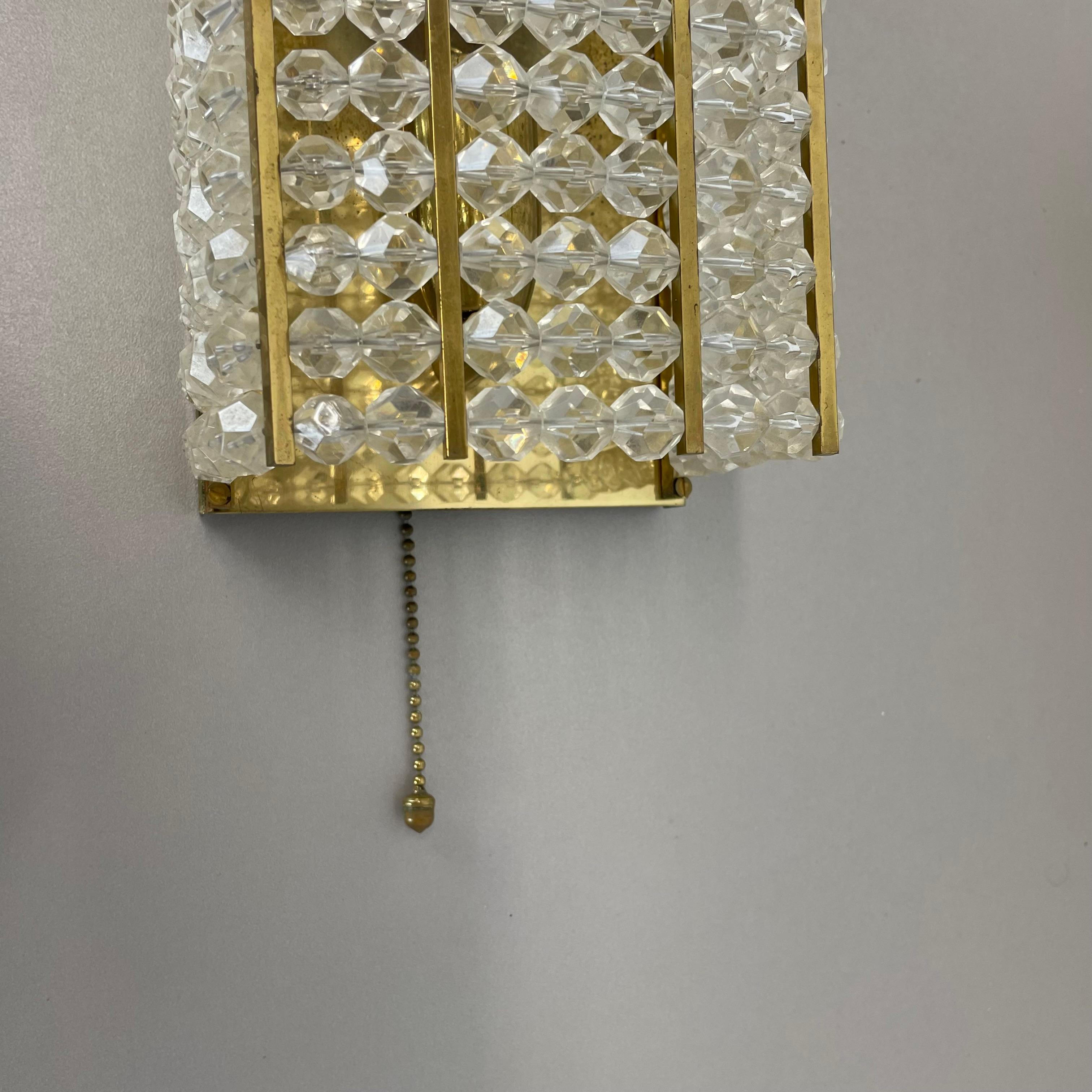 beautiful brass and aryl glass wall light sconce by Emil Stejnar, Austria, 1950s In Good Condition For Sale In Kirchlengern, DE