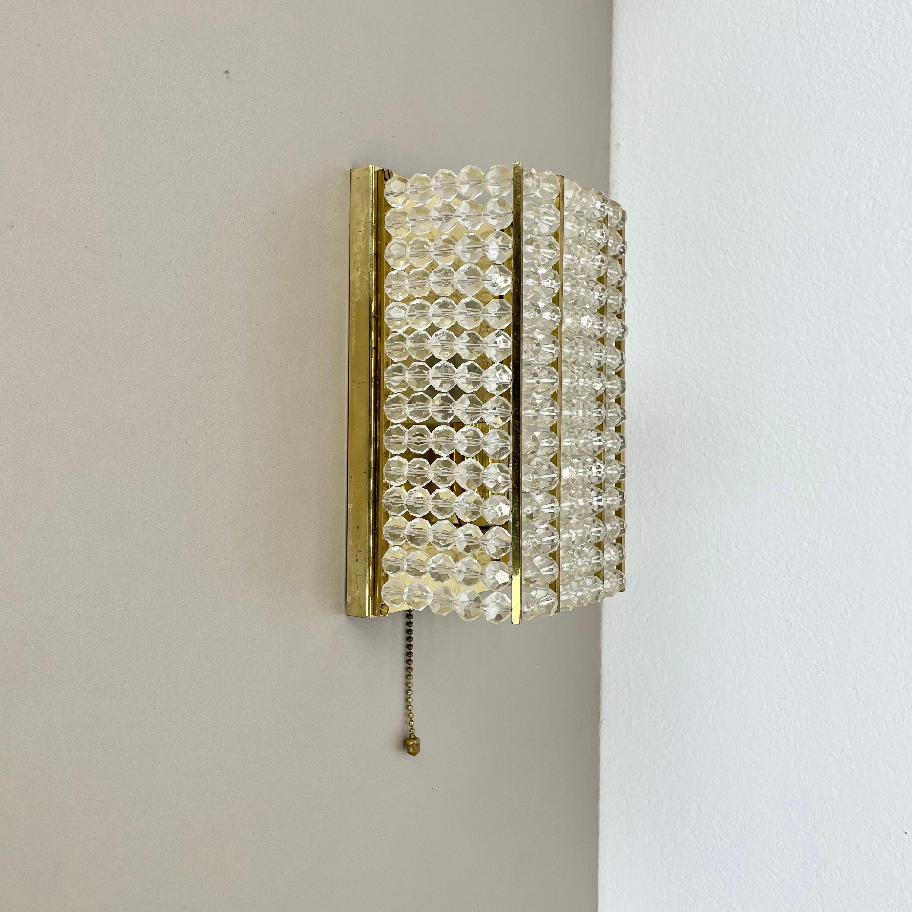 beautiful brass and aryl glass wall light sconce by Emil Stejnar, Austria, 1950s For Sale 1