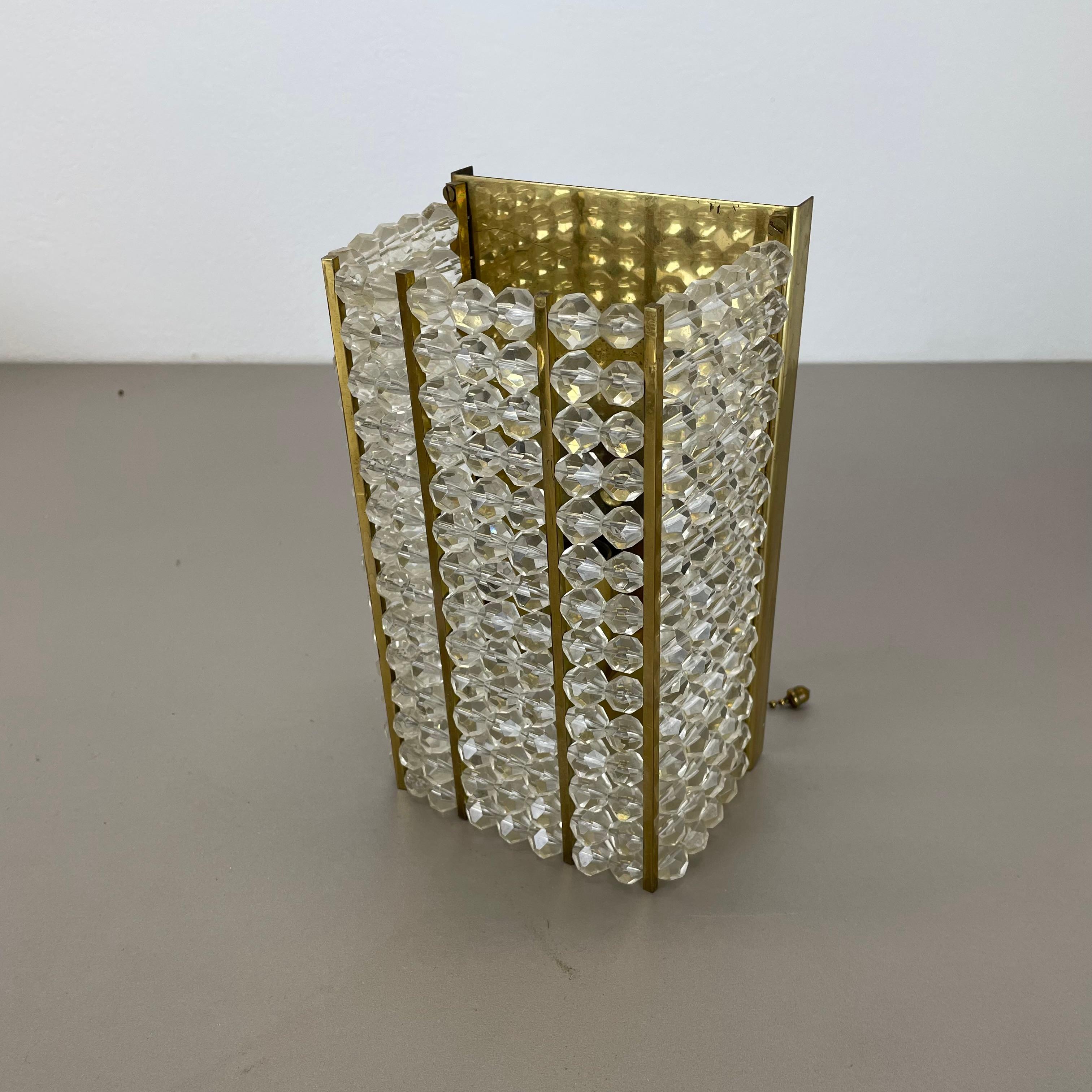 beautiful brass and aryl glass wall light sconce by Emil Stejnar, Austria, 1950s For Sale 2