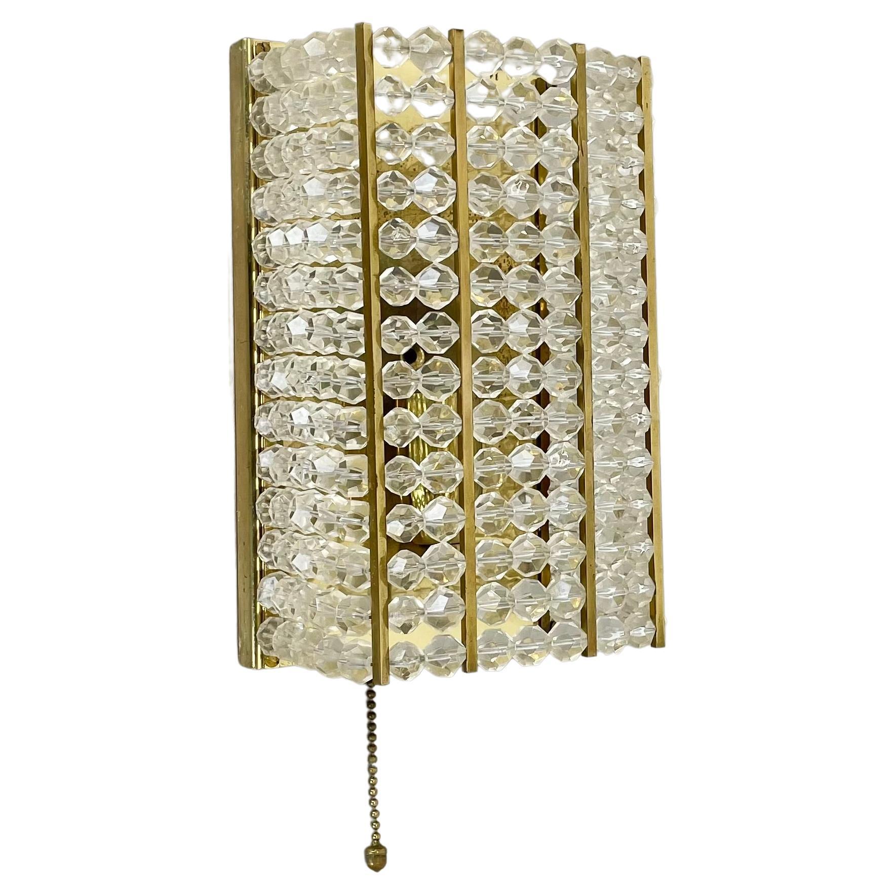 beautiful brass and aryl glass wall light sconce by Emil Stejnar, Austria, 1950s