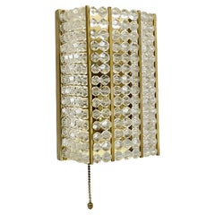 Vintage beautiful brass and aryl glass wall light sconce by Emil Stejnar, Austria, 1950s