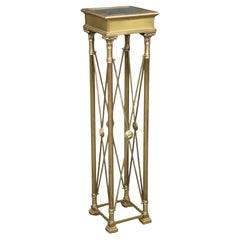 Beautiful Brass and Gold Gilt French Empire Style Lion Masque Pedestal