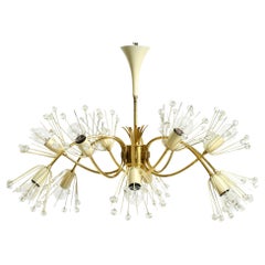 Beautiful brass chandelier by Emil Stejnar for Rupert Nikoll