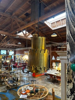 Beautiful Brass Pendant Italy, 1950s