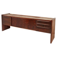 Beautiful Brazilian rosewood long low credenza