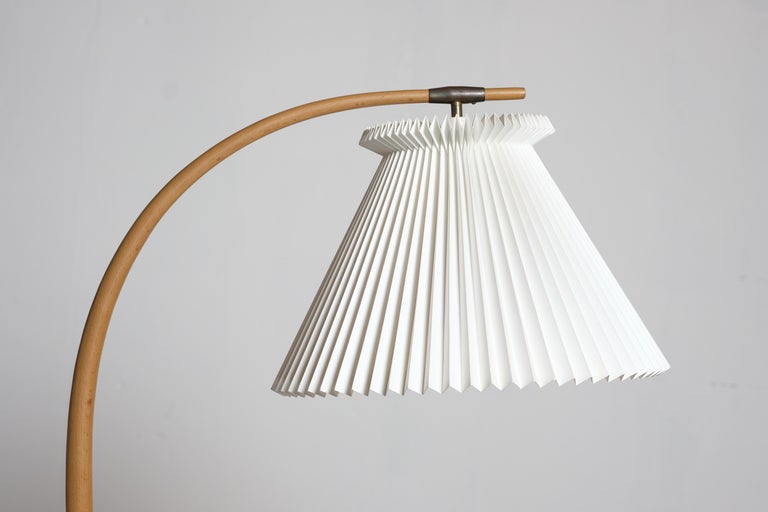 Brass Beautiful 'Bridge' Floor Lamp by Severin Hansen, Danish Design, 1960s For Sale