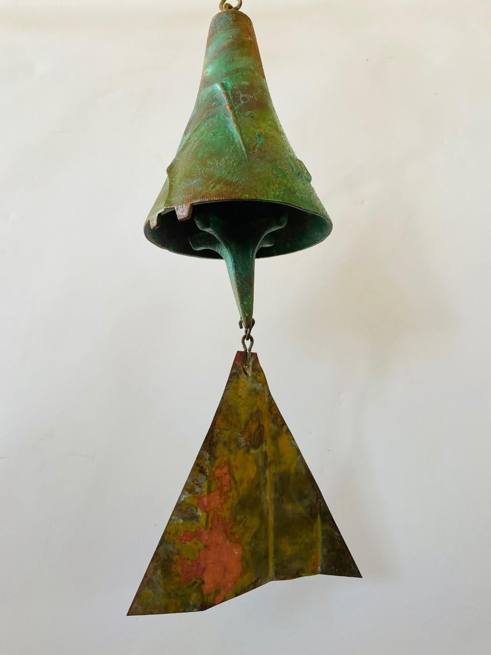 Beautiful Bronze Bell by Paolo Soleri In Good Condition For Sale In San Diego, CA