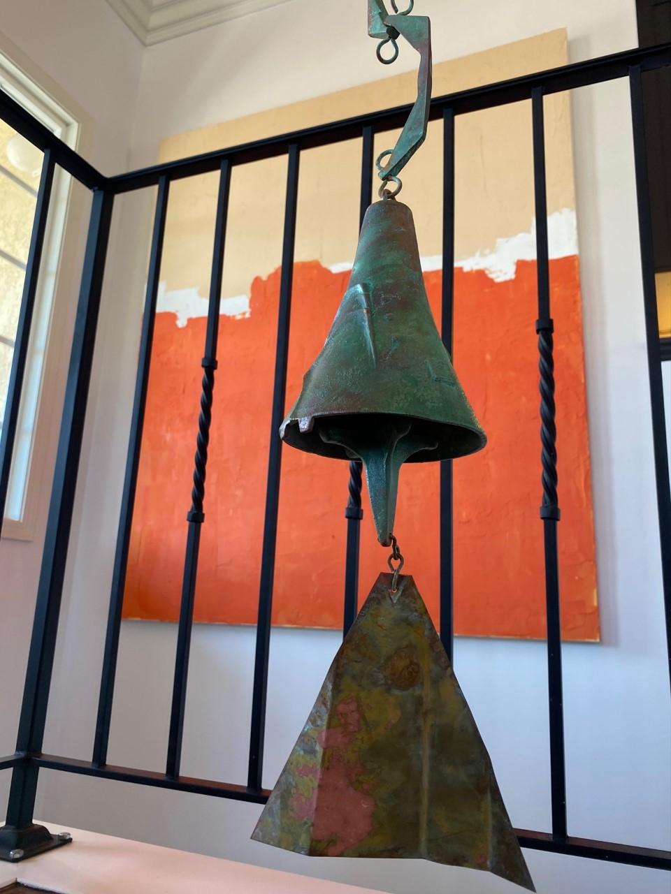 Beautiful Bronze Bell by Paolo Soleri For Sale 2