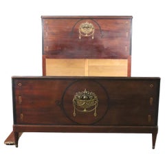 Beautiful Bronze Mounted French Louis XVI Style Full Size Bed