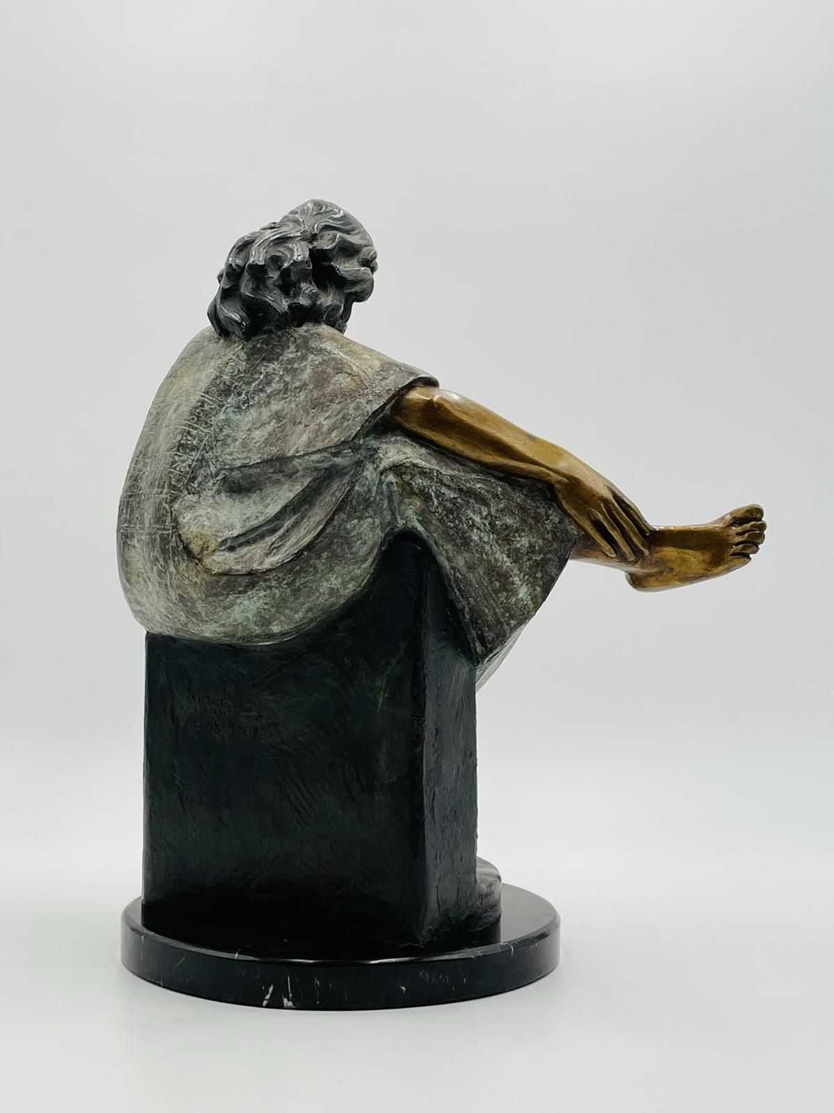 Hermosa Escultura de Bronce 