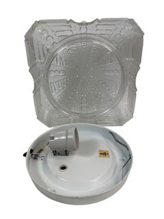 Beautiful Bubble Pattern Flush Mount Ceiling Light by RZB Leuchten, 1960s