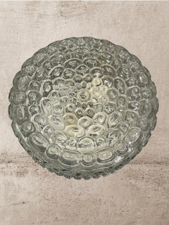 Beautiful Bubble Pattern Flush Mount Ceiling Light Germany, 1960s