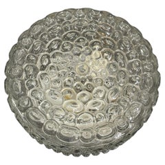 Beautiful Bubble Pattern Flush Mount Ceiling Light Germany, 1960s