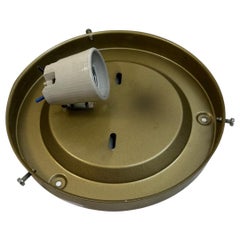 Beautiful Bubble Pattern Limburg Amber Glass Flush Mount Ceiling Light, 1960s