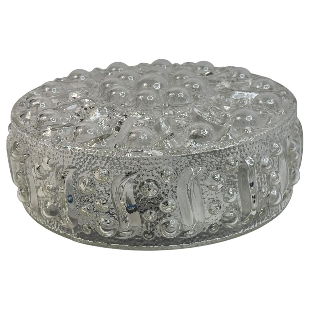 Beautiful Bubble Pattern Limburg Circular Flush Mount Ceiling Light, 1970s For Sale 3