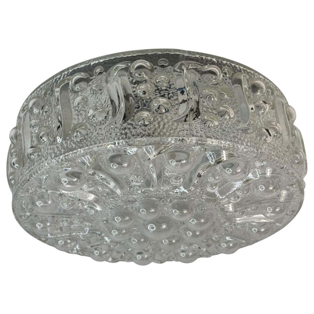 Beautiful Bubble Pattern Limburg Circular Flush Mount Ceiling Light, 1970s For Sale 7