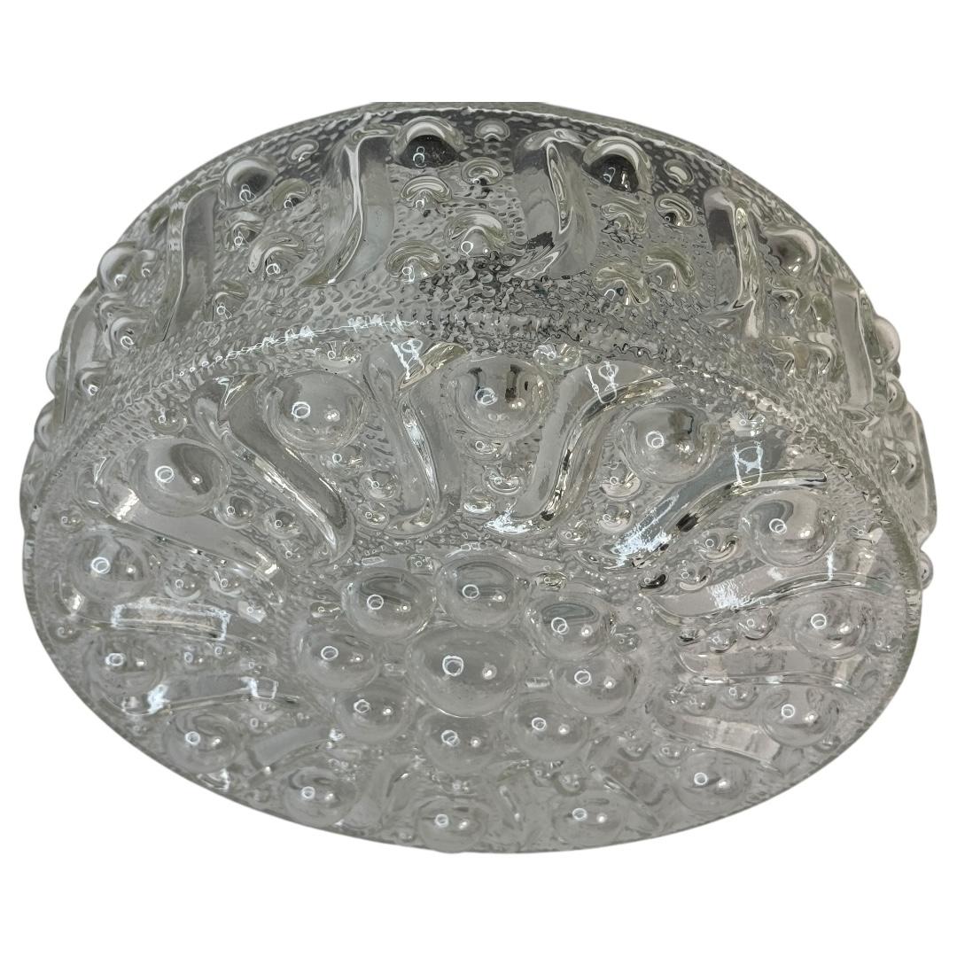 Beautiful Bubble Pattern Limburg Circular Flush Mount Ceiling Light, 1970s For Sale 8