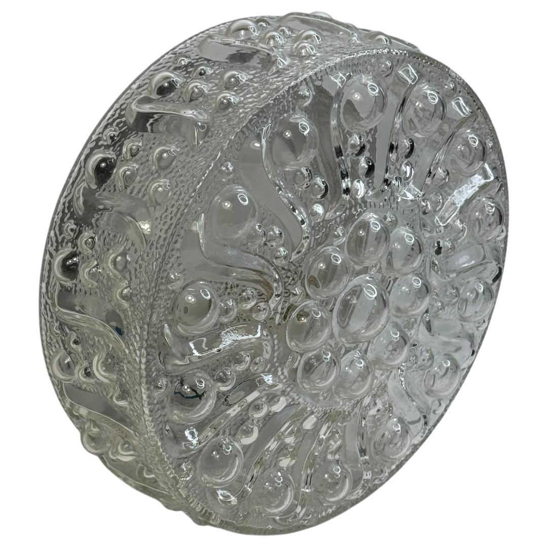 Beautiful Bubble Pattern Limburg Circular Flush Mount Ceiling Light, 1970s In Good Condition For Sale In Nuernberg, DE