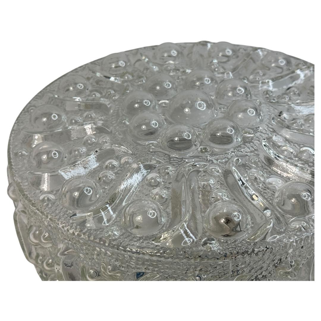 Beautiful Bubble Pattern Limburg Circular Flush Mount Ceiling Light, 1970s For Sale 1