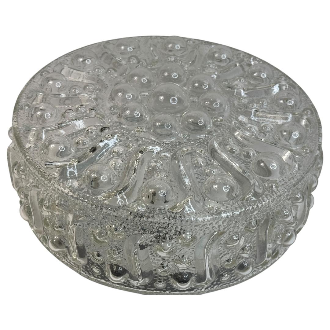 Beautiful Bubble Pattern Limburg Circular Flush Mount Ceiling Light, 1970s For Sale 2