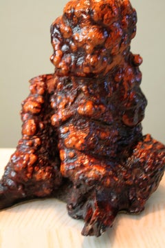 Beautiful Burl Wood Free Form Mid Century Table Lamp After Nakashima 1950s Arts