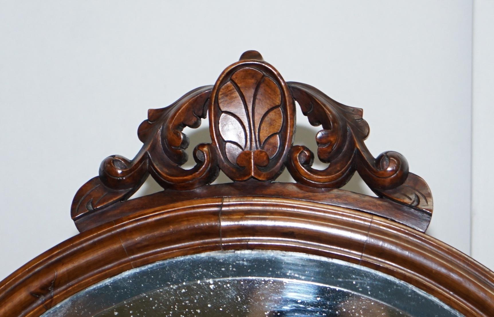 Beautiful Burr & Quarter Cut Walnut Antique Victorian Dressing Table Inc Mirror 7