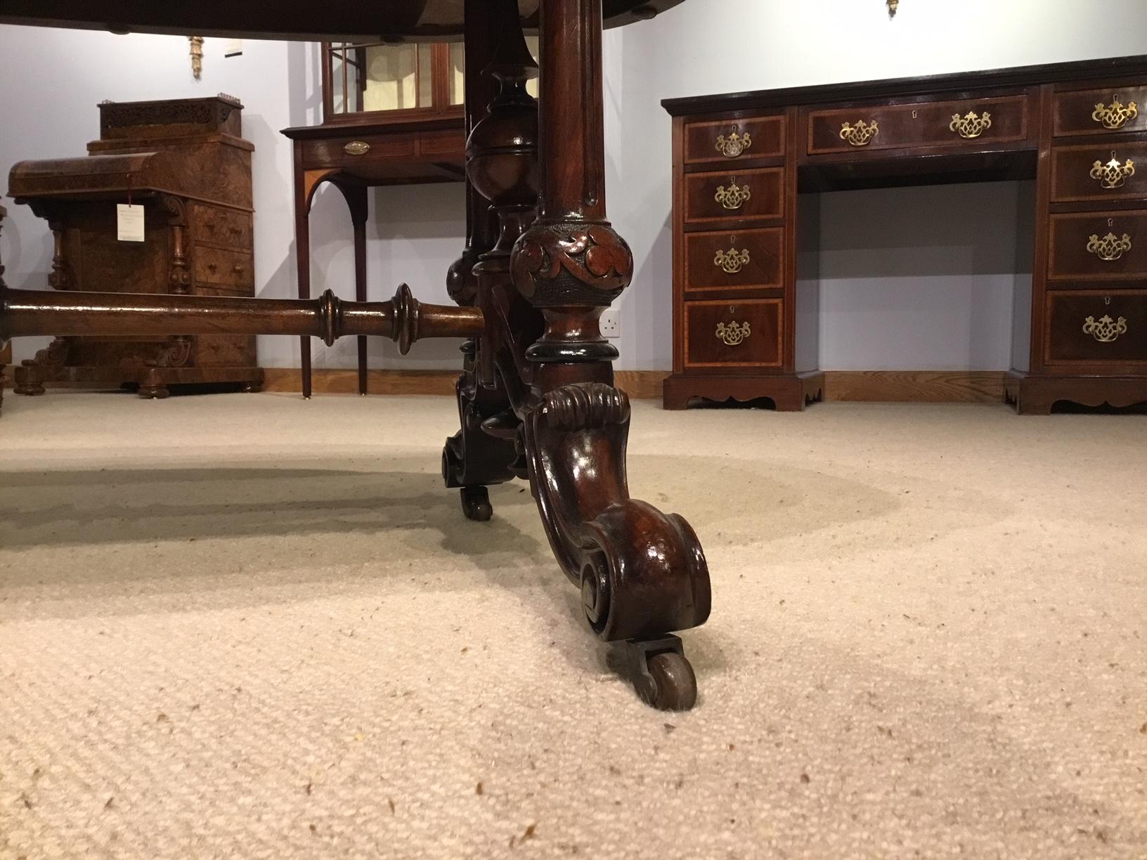 Beautiful Burr Walnut Victorian Period Antique Coffee Table 3