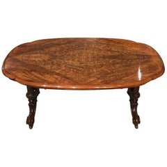 Beautiful Burr Walnut Victorian Period Antique Coffee Table