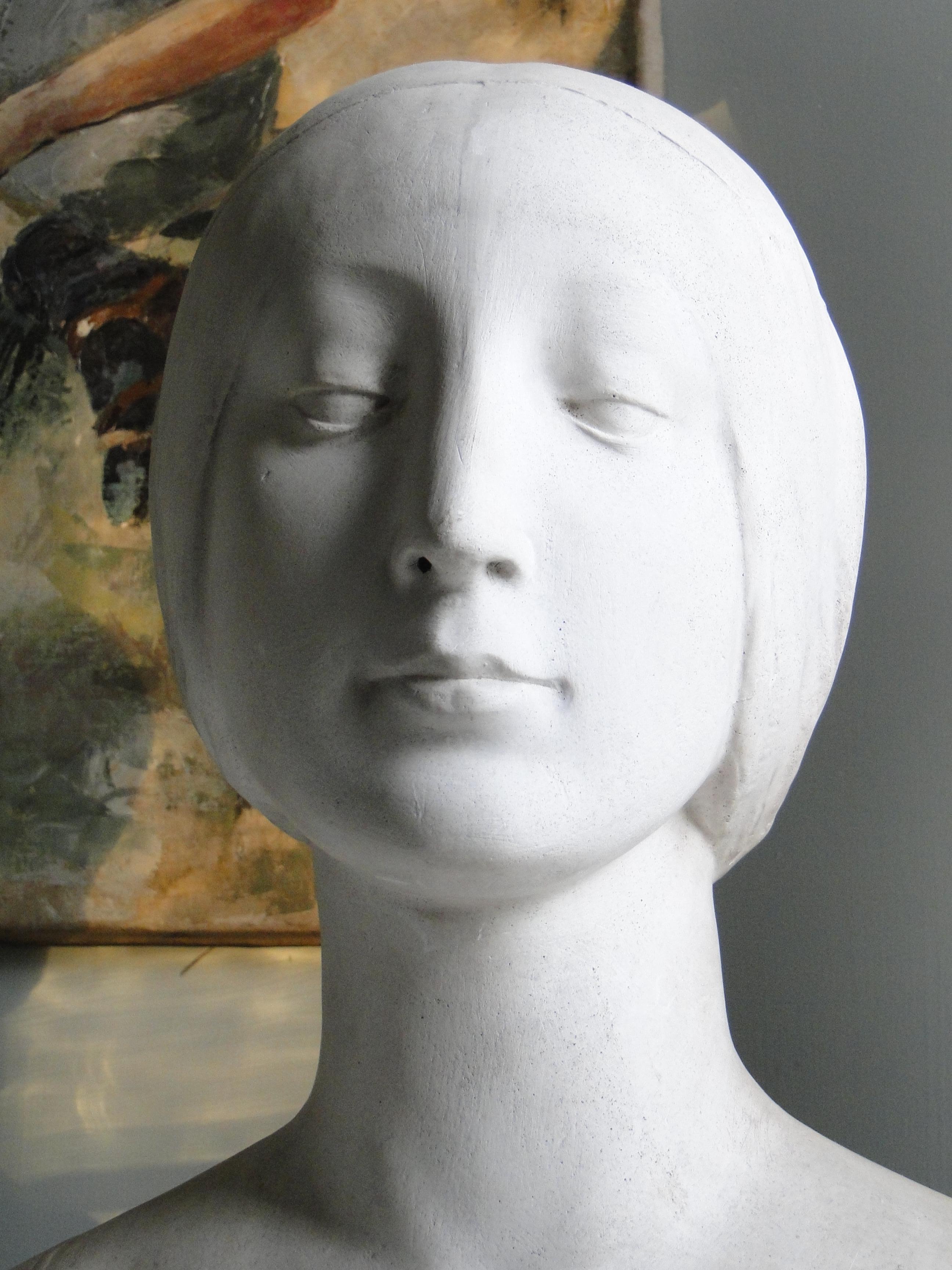 19th Century Beautiful Bust of Elenora d'Aragon, in Plaster