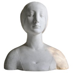 Beautiful Bust of Elenora d'Aragon, in Plaster