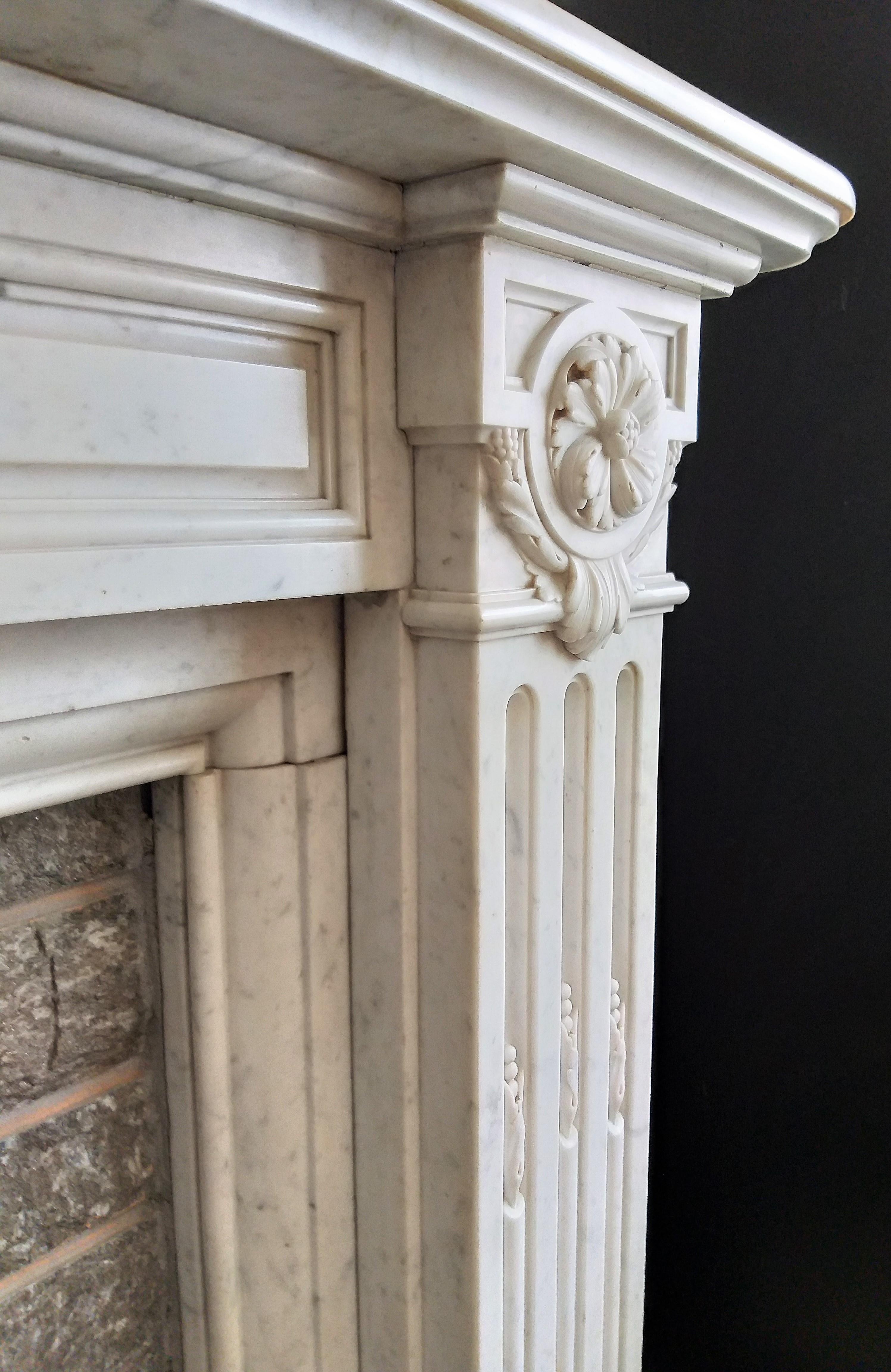building marble fireplace