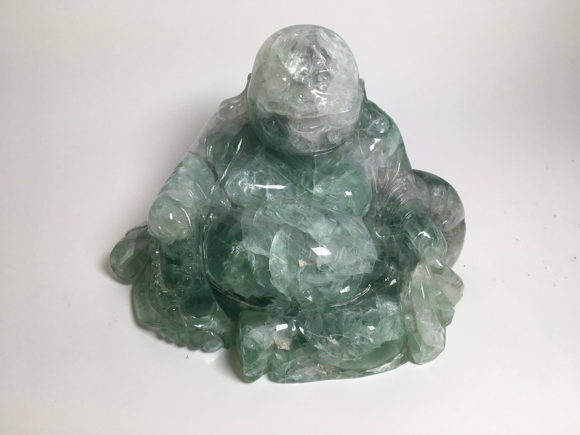 20th Century Beautiful Carved Fluorite Sculpture For Sale